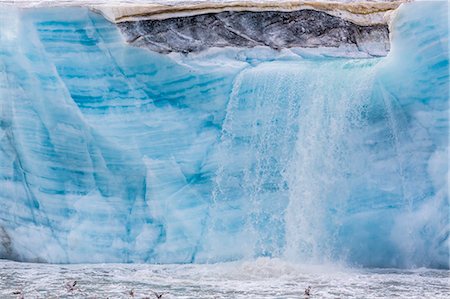 Negribreen (Negri Glacier), Olav V Land, Spitsbergen, Svalbard Archipelago, Norway, Scandinavia, Europe Fotografie stock - Rights-Managed, Codice: 841-06805181