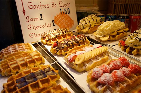 Waffles, Brussels, Belgium, Europe Stock Photo - Rights-Managed, Code: 841-06805247