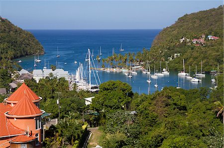simsearch:841-05796490,k - Marigot Bay and yachts, St. Lucia, Windward Islands, West Indies, Caribbean, Central America Stock Photo - Rights-Managed, Code: 841-06805699