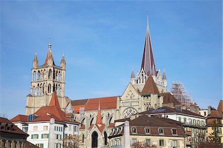 simsearch:841-06806761,k - Lausanne Cathedral, Lausanne, Vaud, Switzerland, Europe Stock Photo - Rights-Managed, Code: 841-06806769