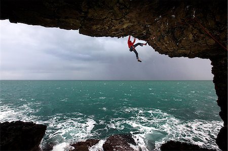 simsearch:841-07083087,k - A climber scales cliffs near Swanage, Dorset, England, United Kingdom, Europe Stock Photo - Rights-Managed, Code: 841-06806923