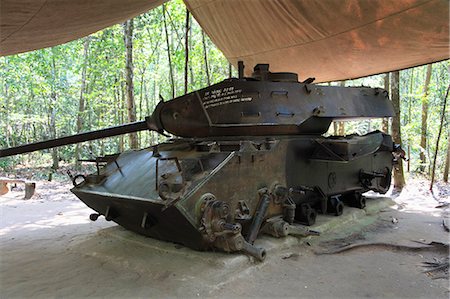 Tank, Cu Chi Tunnels, Ho Chi Minh City (Saigon), Vietnam, Indochina, Southeast Asia, Asia Stock Photo - Rights-Managed, Code: 841-06806987