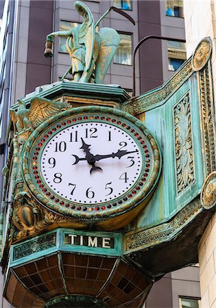 Art nouveau ornamentation on Carson Pirie Scott Building, Chicago, Illinois, United States of America, North America Stock Photo - Rights-Managed, Code: 841-06807017