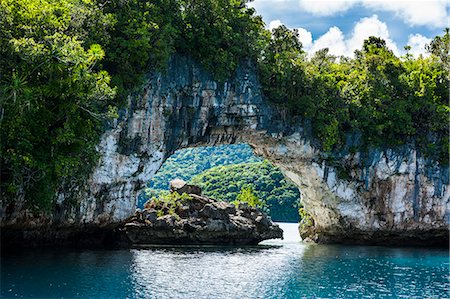 rock arch - Rock arch in the Rock islands, Palau, Central Pacific, Pacific Stock Photo - Rights-Managed, Code: 841-06807206