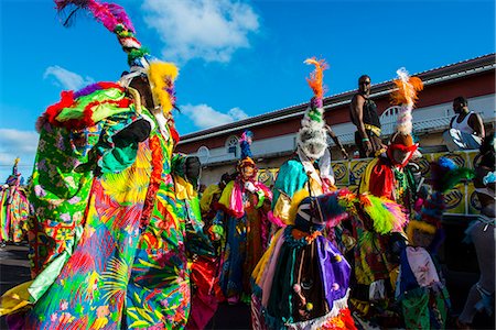 Carnival in Basseterre, St. Kitts, St. Kitts and Nevis, Leeward Islands, West Indies, Caribbean, Central America Foto de stock - Con derechos protegidos, Código: 841-06807298