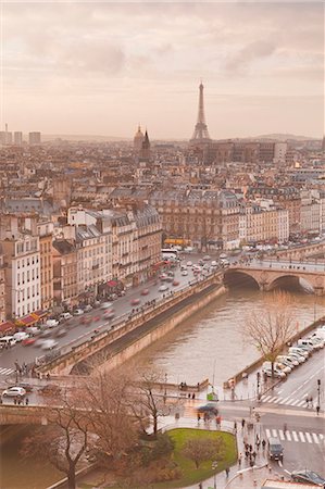 paris city - The city of Paris from Notre Dame cathedral, Paris, France, Europe Stock Photo - Rights-Managed, Code: 841-06807824