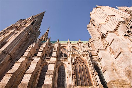 simsearch:841-07084298,k - Gothic architecture on Chartres Cathedral, UNESCO World Heritage Site, Chartres, Eure-et-Loir, Centre, France, Europe Stock Photo - Rights-Managed, Code: 841-06807869