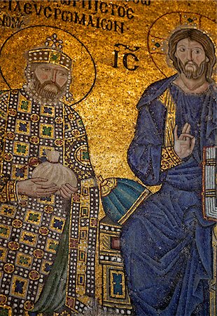 simsearch:841-06807735,k - Mosaic of Emperor Constantine IX Monomachos, Hagia Sophia, UNESCO World Heritage Site, Istanbul, Turkey, Europe, Eurasia Stock Photo - Rights-Managed, Code: 841-06807926