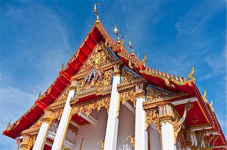 Karon Beach, Buddhist Temple, Phuket Island, Phuket, Thailand, Southeast Asia, Asia Stock Photo - Rights-Managed, Code: 841-06807981