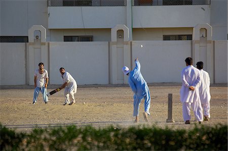 Local cricket match, Al Ain, Abu Dhabi, United Arab Emirates, Middle East Stock Photo - Rights-Managed, Code: 841-07084066