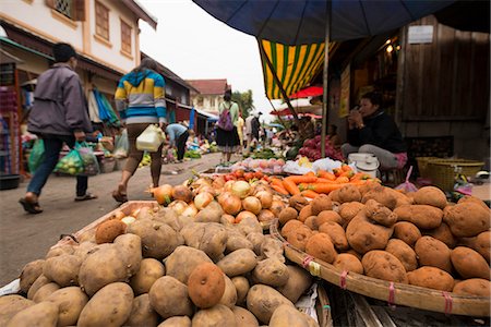 stall - Morning Market, Luang Prabang, Laos, Indochina, Southeast Asia, Asia Stock Photo - Rights-Managed, Code: 841-07084178