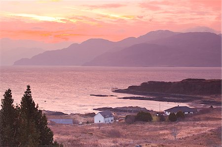simsearch:841-07082113,k - The Sound of Sleat during sunrise from the Isle of Skye, Inner Hebrides, Scotland, United Kingdom, Europe Stock Photo - Rights-Managed, Code: 841-07084263