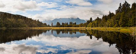 simsearch:841-07082113,k - Reflections at Lake Matheson, Westland National Park, UNESCO World Heritage Site, South Island, New Zealand, Pacific Stock Photo - Rights-Managed, Code: 841-07080592