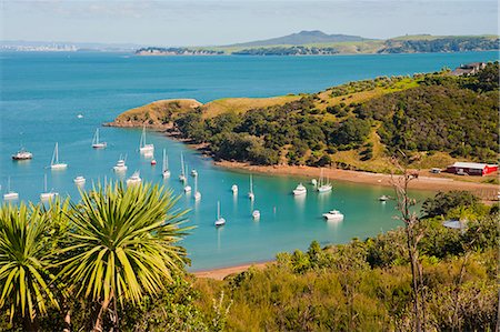 south island - Sailing boats on Waiheke Island, Auckland, North Island, New Zealand, Pacific Stock Photo - Rights-Managed, Code: 841-07080664