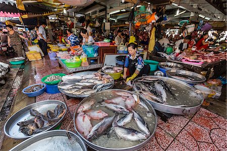 simsearch:841-07541032,k - Fresh seafood for sale at market at Chau Doc, Mekong River Delta, Vietnam, Indochina, Southeast Asia, Asia Photographie de stock - Rights-Managed, Code: 841-07080808