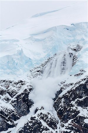 devastation - Ice cornice avalanche at Neko Harbor, western side of the Antarctic Peninsula, Antarctica, Polar Regions Stock Photo - Rights-Managed, Code: 841-07080920