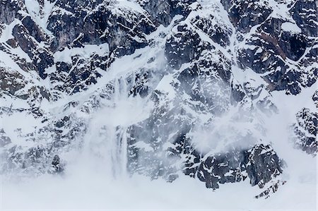 devastation - Ice cornice avalanche at Neko Harbor, western side of the Antarctic Peninsula, Antarctica, Polar Regions Stock Photo - Rights-Managed, Code: 841-07080922