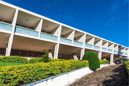 Hotel Tijuco conceived by the famous architect Oscar Niemeyer, Diamantina, Minas Gerais, Brazil, South America Stock Photo - Rights-Managed, Code: 841-07081370