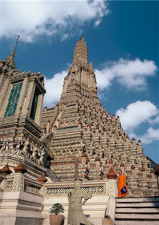 Wat Arun (Temple of the Dawn), Thonburi, Bangkok, Thailand, Southeast Asia, Asia Stock Photo - Rights-Managed, Code: 841-07081535
