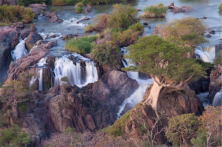 simsearch:841-07081935,k - Epupa Falls on the Kunene River (which forms the border between Namibia and Angola), Kunene Region (formerly Kaokoland), Namibia, Africa Stock Photo - Rights-Managed, Code: 841-07081790