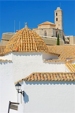 simsearch:841-07083026,k - Ibiza Cathedral and Santo Domingo Convent, Old Town (Dalt Vila), UNESCO World Heritage Site, Ibiza, Balearic Islands, Spain, Europe Photographie de stock - Rights-Managed, Code: 841-07081982