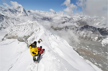 Island Peak Trekking Peak, Solu Khumbu Everest Region, Sagarmatha National Park, UNESCO World Heritage Site, Nepal, Himalayas, Asia Stock Photo - Rights-Managed, Code: 841-07082205
