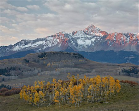 simsearch:841-07082113,k - Wilson Peak with a dusting of snow in the fall, San Juan National Forest, Colorado, United States of America, North America Stock Photo - Rights-Managed, Code: 841-07082478