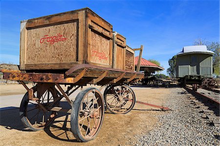 Wagon in Yuma Quartermaster Depot State Historic Park, Yuma, Arizona, United States of America, North America Stock Photo - Rights-Managed, Code: 841-07082592