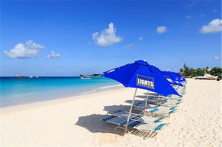 sun umbrella - Carlisle Beach, Bridgetown, Barbados, West Indies, Caribbean, Central America Stock Photo - Rights-Managed, Code: 841-07082641