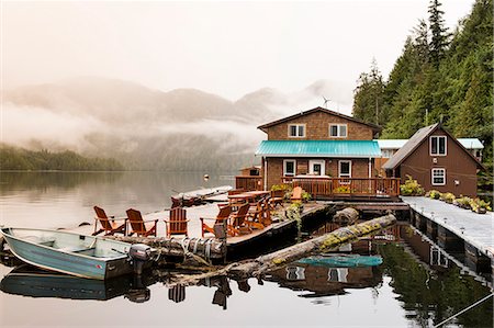 Great Bear Lodge, Great Bear Rainforest, British Columbia, Canada, North America Stock Photo - Rights-Managed, Code: 841-07082798