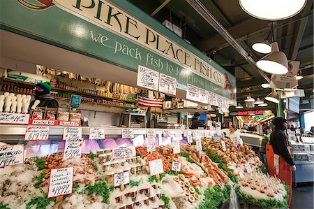 simsearch:841-06807677,k - Pikes Place Market, Seattle, Washington State, United States of America, North America Photographie de stock - Rights-Managed, Code: 841-07082826