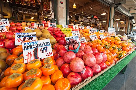 Pikes Place Market, Seattle, Washington State, United States of America, North America Stock Photo - Rights-Managed, Code: 841-07082820
