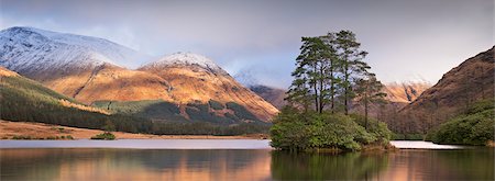 scottish (places and things) - Island in Lochan Urr in Glen Etive, Highlands, Scotland, United Kingdom, Europe Stock Photo - Rights-Managed, Code: 841-07082968