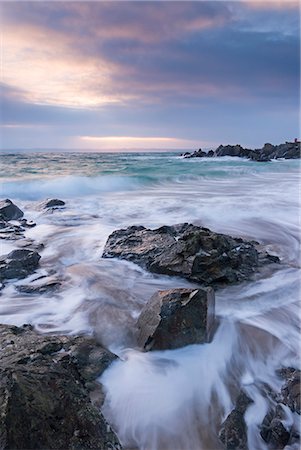 simsearch:841-06034119,k - Winter sunrise at Porthgwidden Beach in St. Ives, Cornwall, England, United Kingdom, Europe Stock Photo - Rights-Managed, Code: 841-07082990