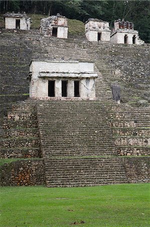 Building 2 in the foreground, Bonampak Archaeological Zone, Chiapas, Mexico, North America Stock Photo - Rights-Managed, Code: 841-07083041