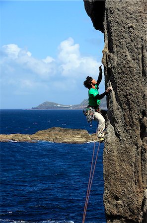 simsearch:841-07083087,k - A climber scales cliffs at Sennen Cove, Cornwall, England, United Kingdom, Europe Stock Photo - Rights-Managed, Code: 841-07083083