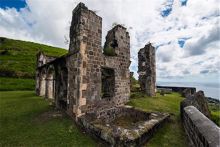 remain - Brimstone Hill Fortress, UNESCO World Heritage Site, St. Kitts, St. Kitts and Nevis, Leeward Islands, West Indies, Caribbean, Central America Stock Photo - Rights-Managed, Code: 841-07083415