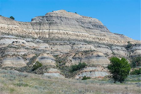 rock formation landscapes - The northern part of the Roosevelt National Park, North Dakota, United States of America, North America Stock Photo - Rights-Managed, Code: 841-07083529