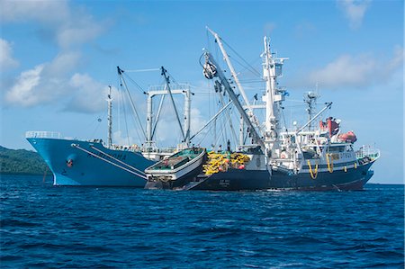 fishing outdoor - Chinese fishing trawlers, Pohnpei (Ponape), Micronesia, Central Pacific, Pacific Stock Photo - Rights-Managed, Code: 841-07083745