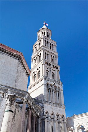 simsearch:841-07204677,k - St. Dominus (Sveti Duje) Cathedral, Diocletian's Palace, UNESCO World Heritage Site, Split, Dalmatia, Croatia, Europe Stock Photo - Rights-Managed, Code: 841-07204674