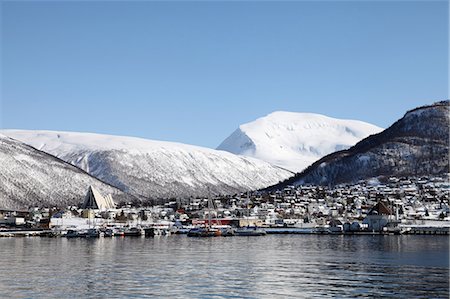 Tromsdalen and the Cathedral of the Arctic opposite Tromso, Troms, Norway, Scandinavia, Europe Stock Photo - Rights-Managed, Code: 841-07205061