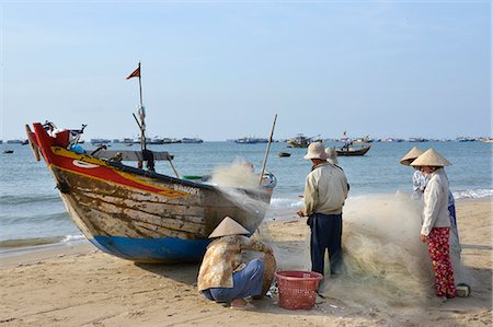 Fishing village, Mui Ne, Vietnam, Indochina, Southeast Asia, Asia Photographie de stock - Rights-Managed, Code: 841-07205073