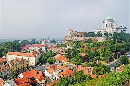 simsearch:841-07084298,k - Neoclassical 19th century Esztergom Bazilika, largest church in Hungary, Esztergom, Budapest, Hungary, Europe Stock Photo - Rights-Managed, Code: 841-07205279