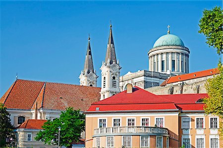 simsearch:841-07084298,k - Watertown Parish Church, neoclassical Esztergom Bazilika, largest church in Hungary, Esztergom, Budapest, Hungary, Europe Stock Photo - Rights-Managed, Code: 841-07205280