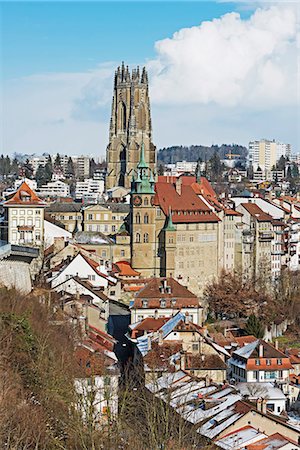 simsearch:841-07084298,k - The 13th century Gothic church, St. Nicolas Cathedral, Fribourg, Switzerland, Europe Stock Photo - Rights-Managed, Code: 841-07205339