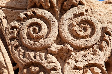 Detail of a column in the bath house, Apollonia, Libya, North Africa, Africa Stock Photo - Rights-Managed, Code: 841-07205379