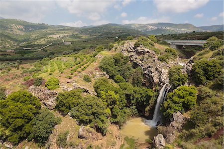 Sa'ar waterfall at the Hermon Nature Reserve, Golan Heights, Israel, Middle East Stock Photo - Rights-Managed, Code: 841-07205415