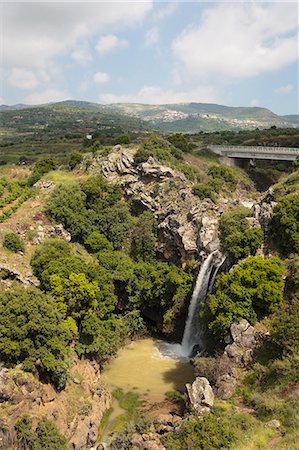 Sa'ar waterfall at the Hermon Nature Reserve, Golan Heights, Israel, Middle East Stock Photo - Rights-Managed, Code: 841-07205410
