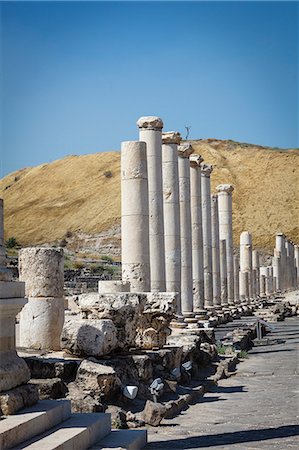 simsearch:400-06642892,k - Ruins of the Roman-Byzantine city of Scythopolis, Tel Beit Shean National Park, Beit Shean, Israel, Middle East Stock Photo - Rights-Managed, Code: 841-07205412