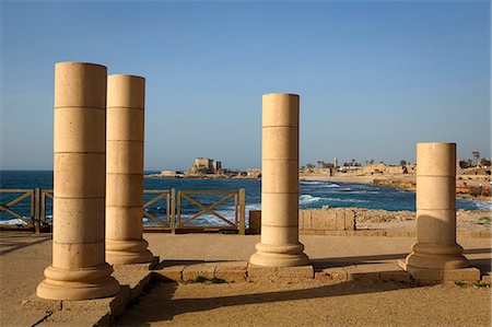 palace - Herods Palace ruins, Caesarea, Israel, Middle East Stock Photo - Rights-Managed, Code: 841-07205425